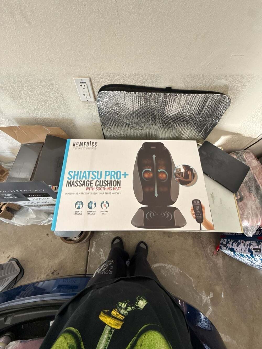 HoMedics Shiatsu Pro+ Massage Cushion with Soothing Heat, MCS-380HA